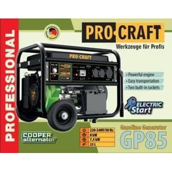 Генератор бензиновый Procraft GP85