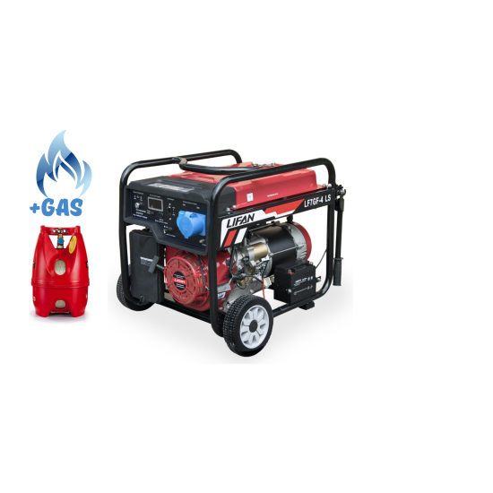Генератор газ/бензин LIFAN LF7GF-4LS  ( електростартер )
