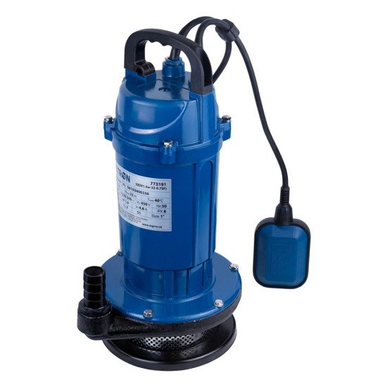 Занурювальний дренажний насос Wetron 0.75кВт Hmax 32м Qmax 80л/хв (773198)