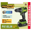 Шуруповерт Procraft PA18LiH (з 1 акб і зп)