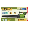 Акумуляторна повітродувка Procraft PB26 (1 АКБ та зп)