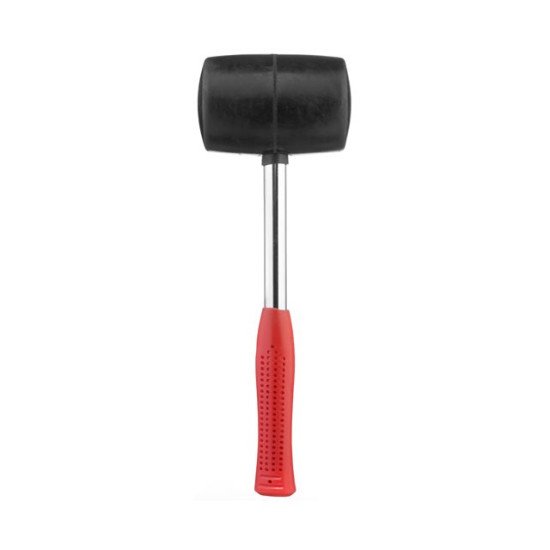Киянка гумова 900 г. 90 мм, чорна гума, металлич. ручка INTERTOOL HT-0233