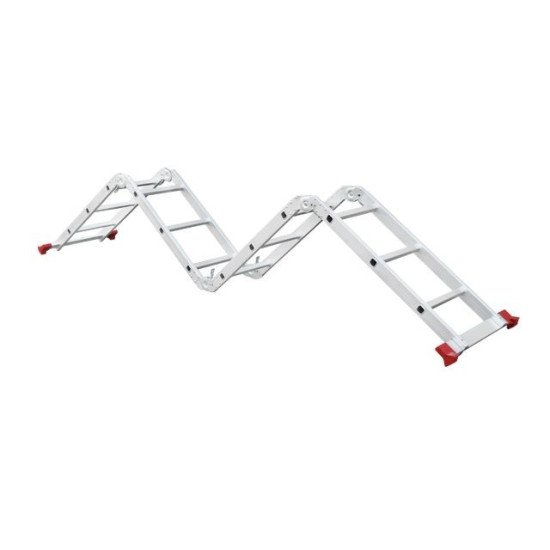 Лестница алюминиевая мультифункциональная трансформер 4x3 ступ., 3,50 м INTERTOOL LT-0030