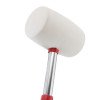 Киянка резиновая 680 г. 80 мм, белая резина, металлич. ручка INTERTOOL HT-0235