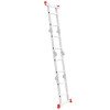 Лестница алюминиевая мультифункциональная трансформер 4*2 ступ. 2.38м INTERTOOL LT-0028