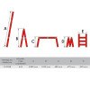 Лестница алюминиевая мультифункциональная трансформер 4*2 ступ. 2.38м INTERTOOL LT-0028