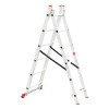 Сходи алюмінієві 2-х секційні універсальні розкладні 2x6 ступ. 2,57 м INTERTOOL LT-0206
