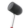 Киянка резиновая 1250г, 90мм черная резина, металлическая ручка INTERTOOL HT-0228