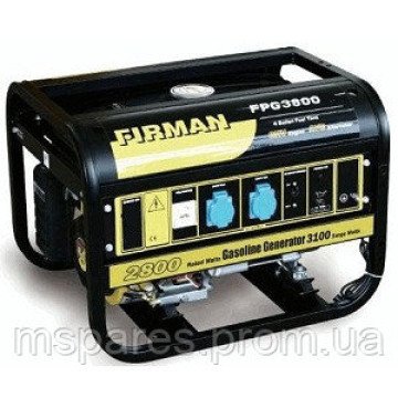 ЕЛЕКТРОСТАНЦІЯ БЕНЗИН 1 Ф - FPG 3800 2.8 кВт FIRMAN