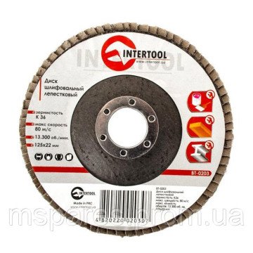 Диск шліфувальний пелюстковий INTERTOOL BT-0203