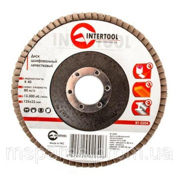 Диск шліфувальний пелюстковий INTERTOOL BT-0204