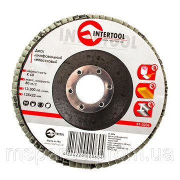Диск шліфувальний пелюстковий INTERTOOL BT-0206