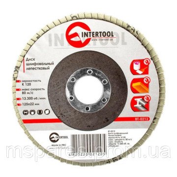 Диск шліфувальний пелюстковий INTERTOOL BT-0212
