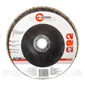 Диск шліфувальний пелюстковий INTERTOOL BT-0224