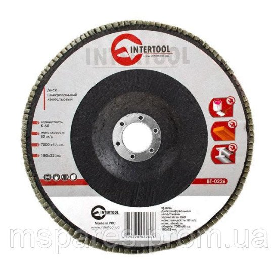 Диск шліфувальний пелюстковий INTERTOOL BT-0226