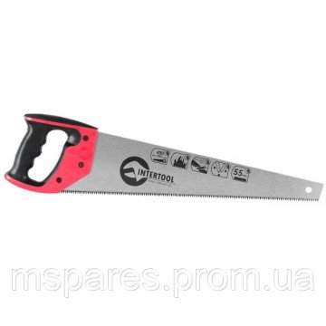 Ножовка по дереву с каленым зубом INTERTOOL HT-3105
