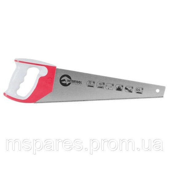 Ножовка по дереву с каленым зубом INTERTOOL HT-3162 Ножовка по дереву с каленым зубом INTERTOOL HT-3162