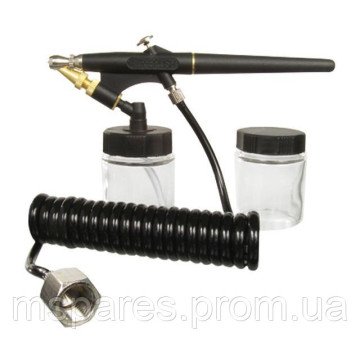 Мини аэрограф с набором аксессуаров INTERTOOL PT-1503