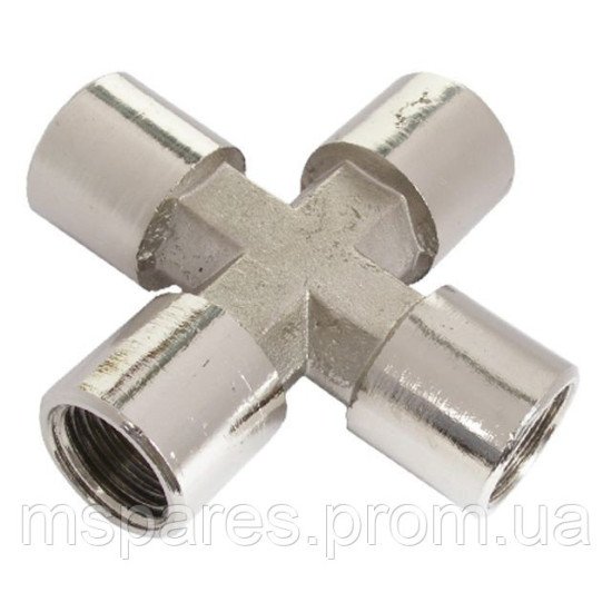Хрестове з'єднання з внутрішнім різьбленням 1/4” INTERTOOL PT-1864