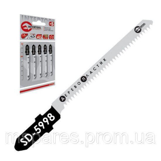Полотно пильное для лобзика INTERTOOL SD-5998