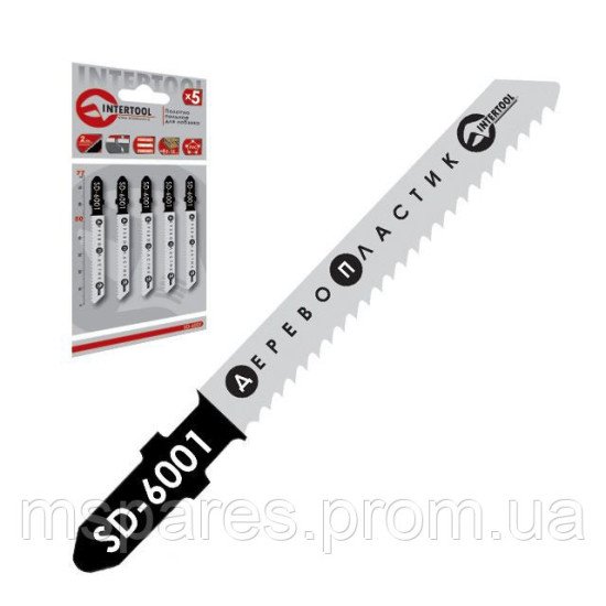 Полотно пильное для лобзика INTERTOOL SD-6001