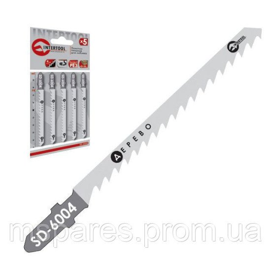 Полотно пильное для лобзика INTERTOOL SD-6004