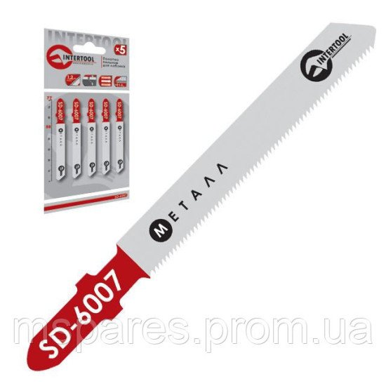 Полотно пильное для лобзика INTERTOOL SD-6007