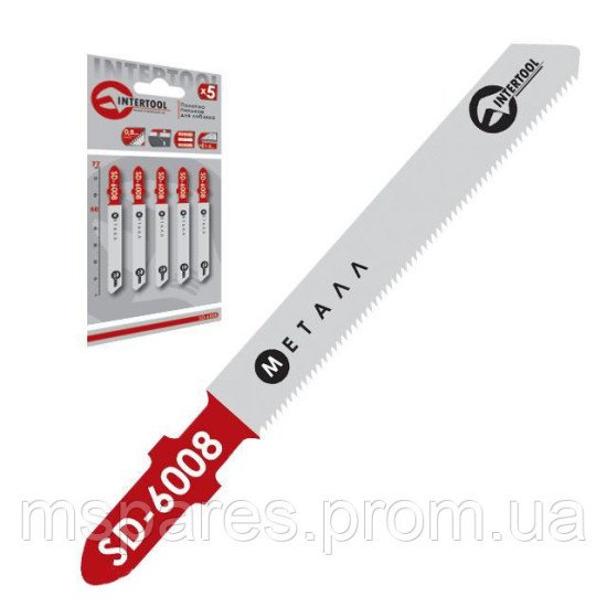 Полотно пильное для лобзика INTERTOOL SD-6008