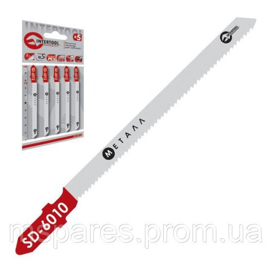 Полотно пильное для лобзика INTERTOOL SD-6010