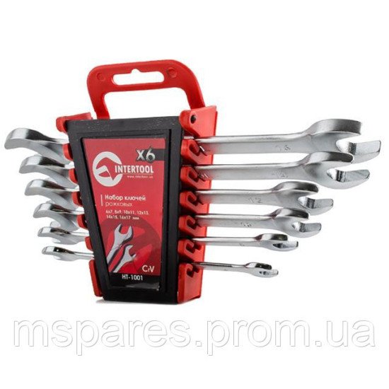 Набор рожковых ключей INTERTOOL HT-1001