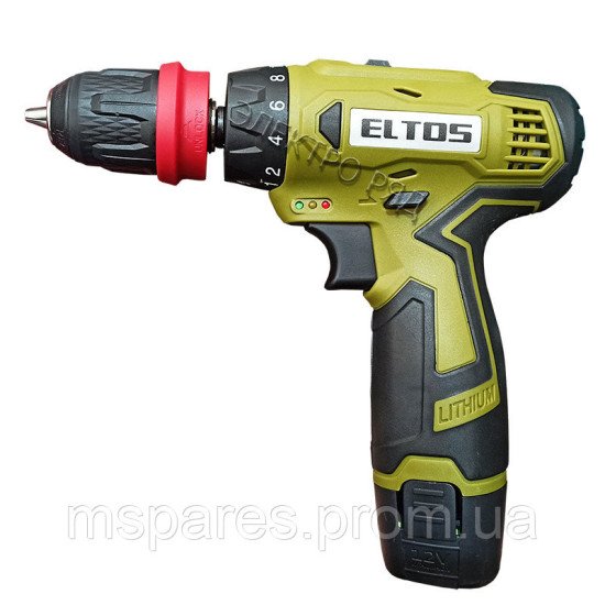 Шуруповерт акумуляторний Eltos ТАК-12M/DFR (12V, 2Ач, 2Акб)